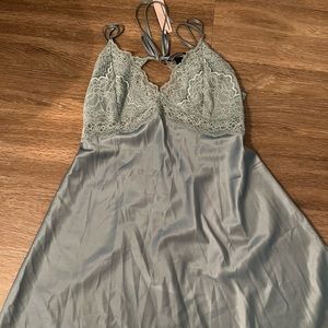 Victoria Secret Silk with lace detail top nightgown